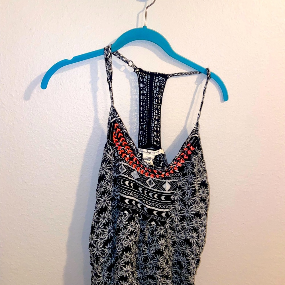 Vintage Charlotte Russe Tribal Bohemian Black Top